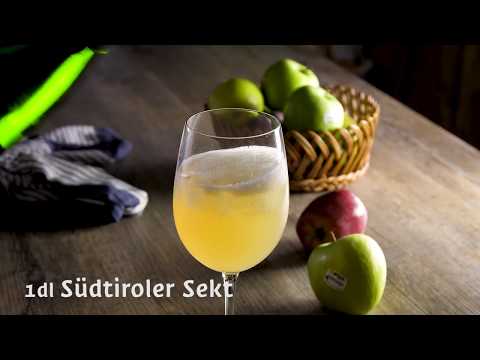 Südtiroler Sommerdrink „Green Sapple“
