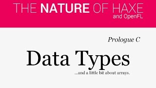 Prologue C - Data Types