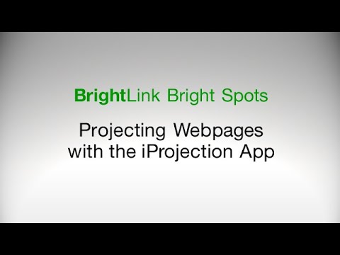 How To: Project Webpages with the iProjection App