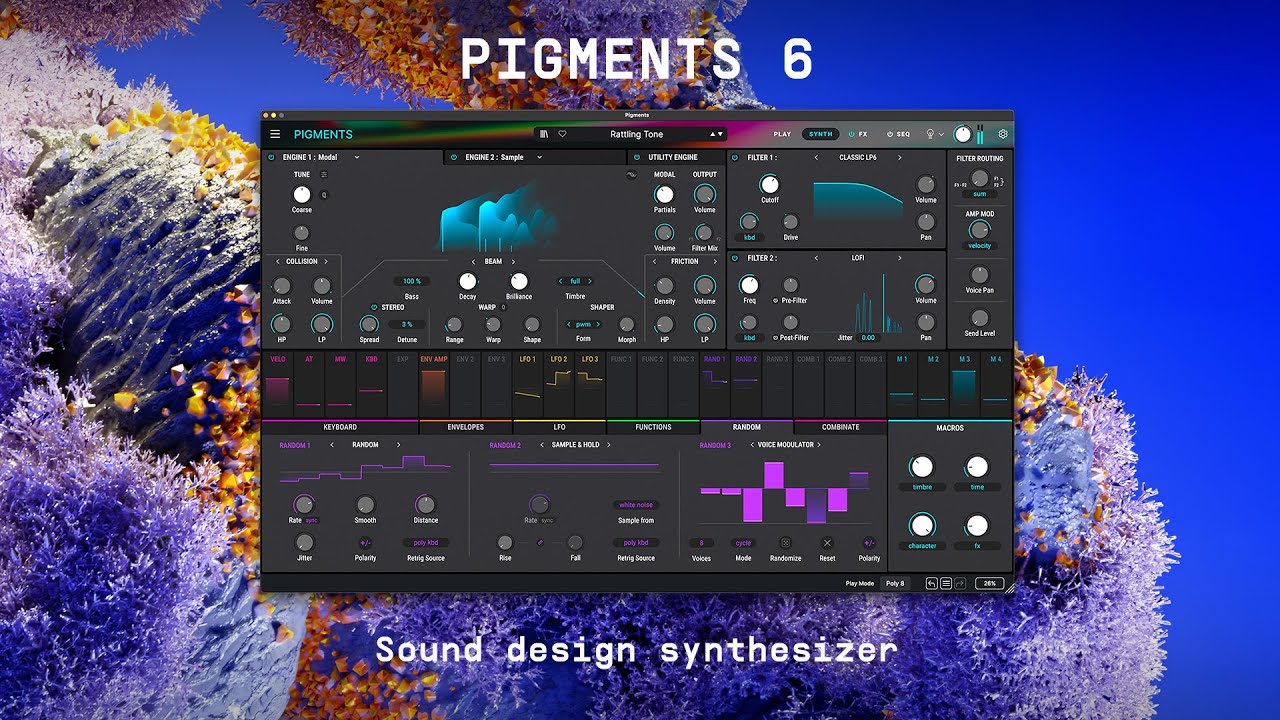 Pigments 6 | Sound design synthesizer | ARTURIA - YouTube