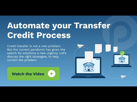 Automating the Transfer Credit Process at Your School