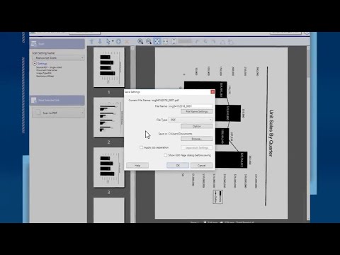 Selecting Detailed Scan and Save Settings
