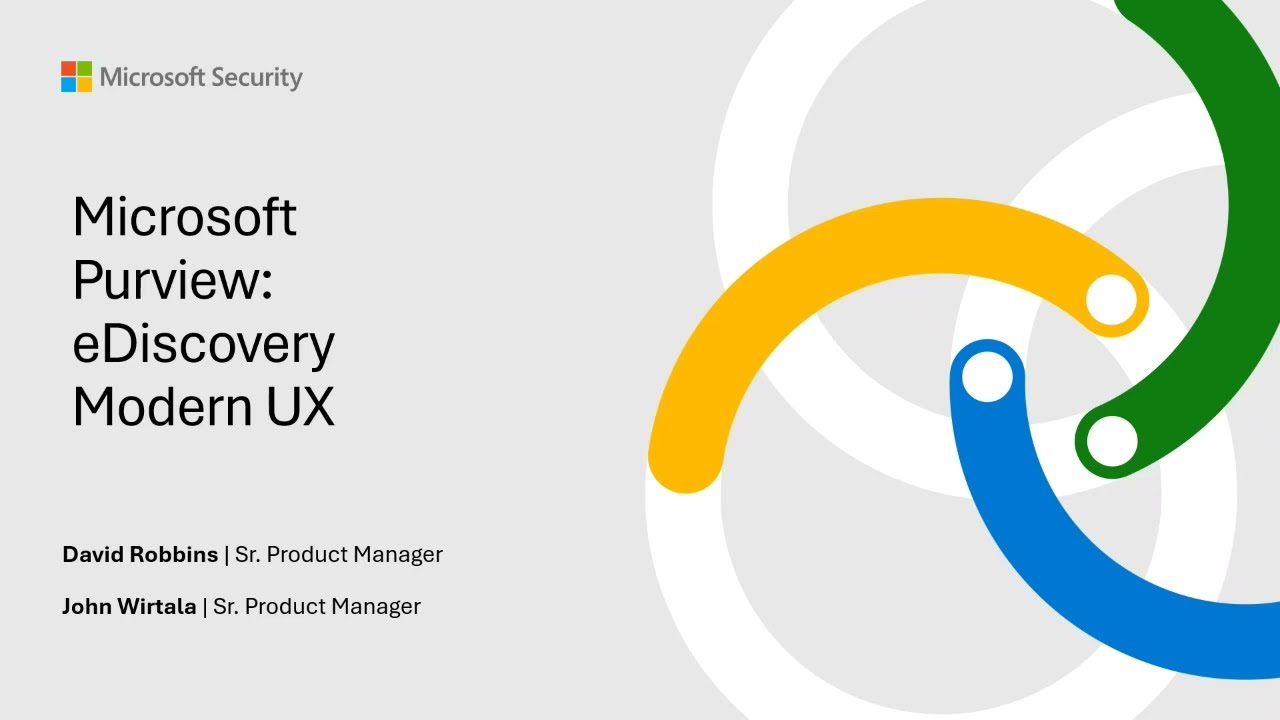 Microsoft Purview eDiscovery Modern UX